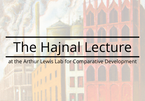 The new Hajnal Lecture series