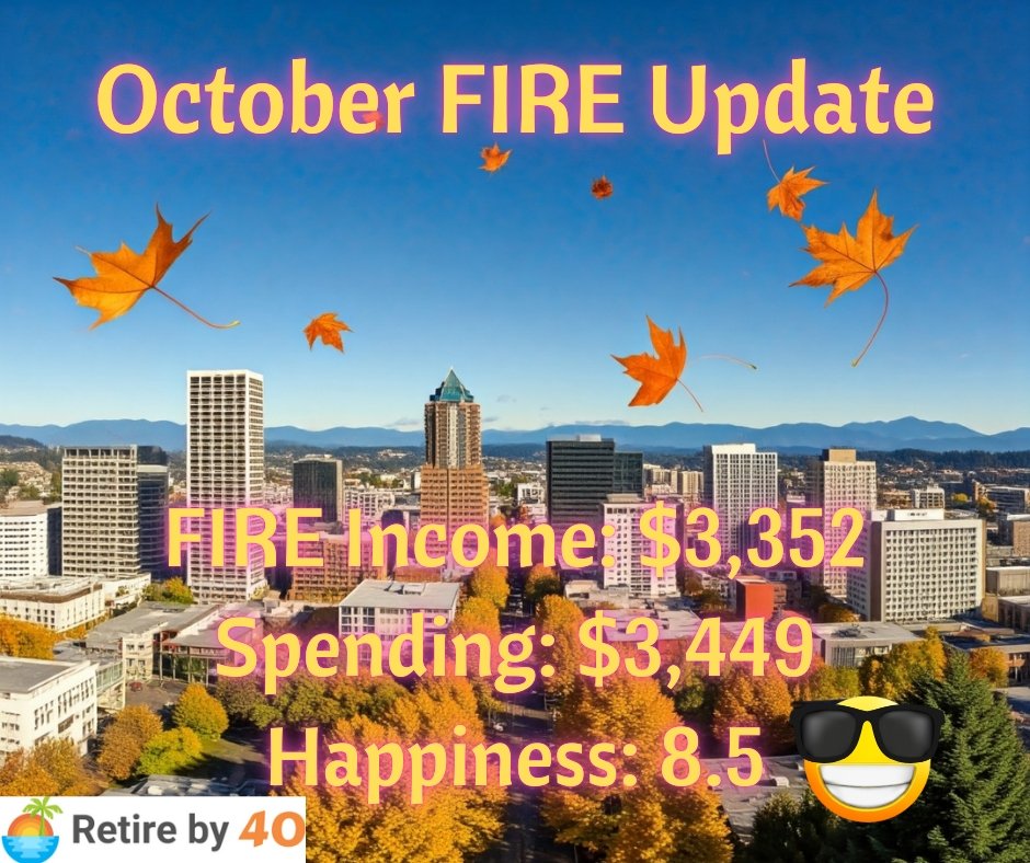 October 2024 FIRE Update – Retire by 40