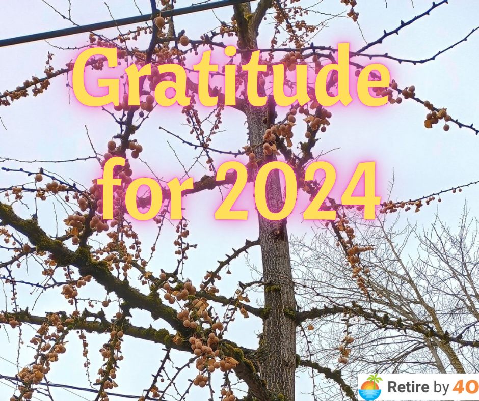 Gratitude for 2024 – Retire by 40