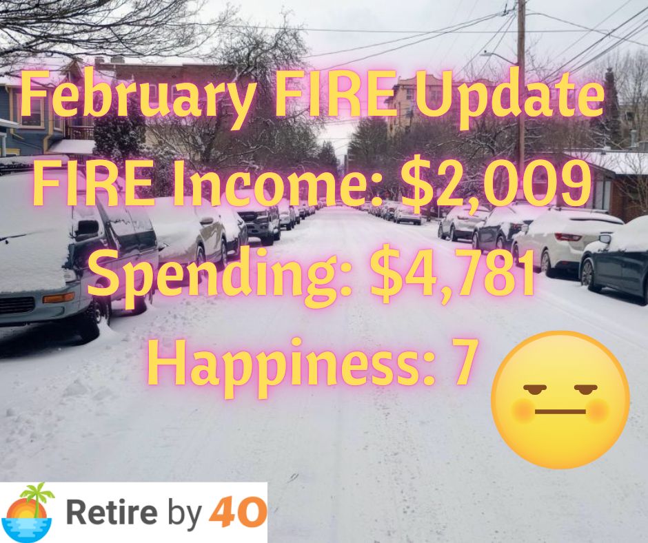 February 2025 FIRE Update – Retire by 40