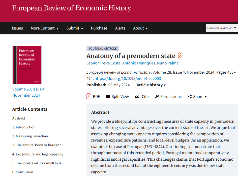 «Anatomy of a premodern state» won the Figuerola Prize 