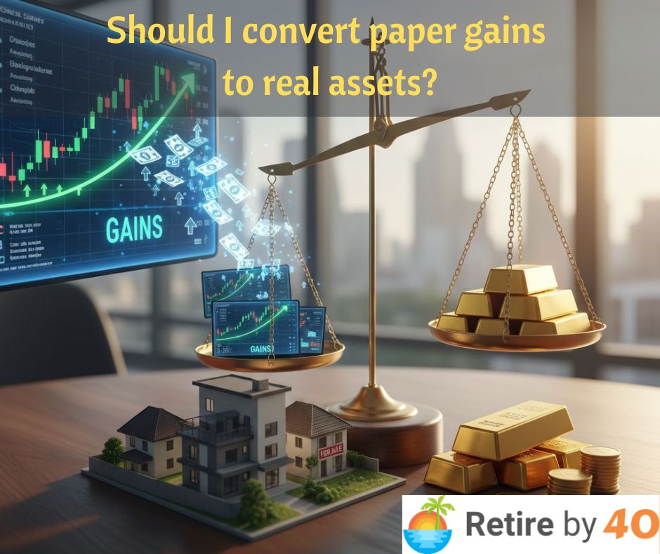 Should I convert paper gains to real assets?