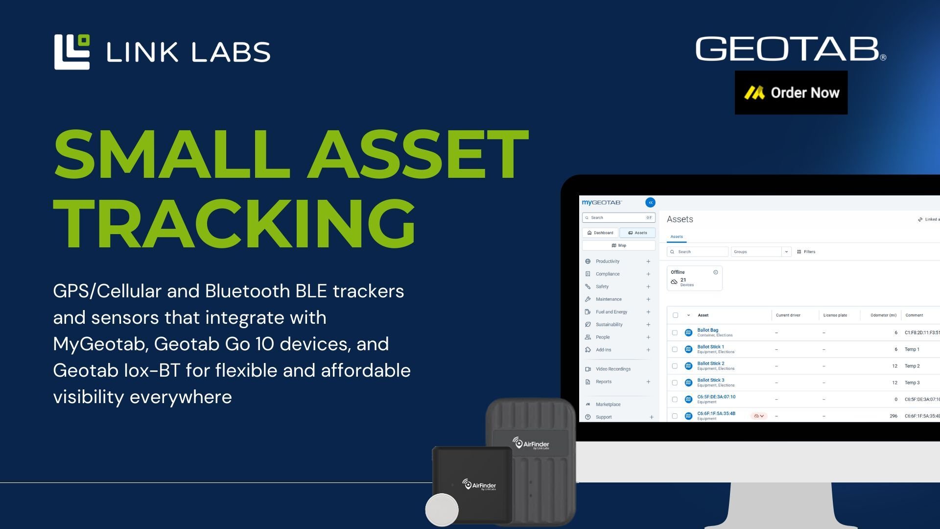 Link Labs and Geotab Launch Small Asset Tracking